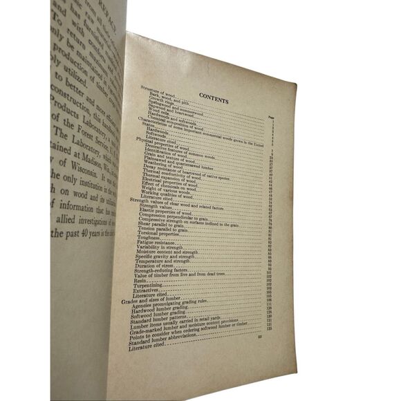 Wood Handbook - No. 72 U.S. Department of Agriculture Forest Service 1955 PB - Picture 6 of 8